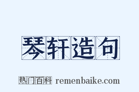 琴轩造句是什么意思的图片